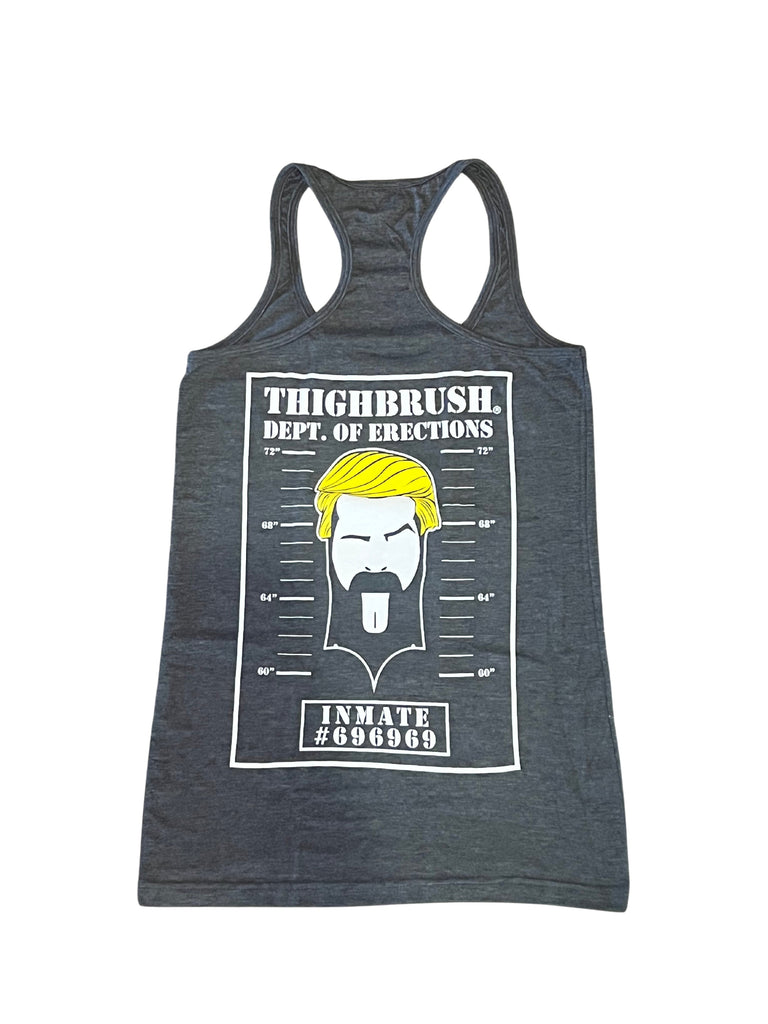 THIGHBRUSH® - INMATE #696969 - Women's Tank Top - Charcoal