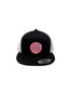 THIGHBRUSH® BEARD RIDING COMPANY - Trucker Snapback Hat - Black and White - Flat Bill - Neon Pink