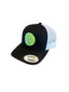THIGHBRUSH® BEARD RIDING COMPANY - Trucker Snapback Hat - Black and White - Neon Green