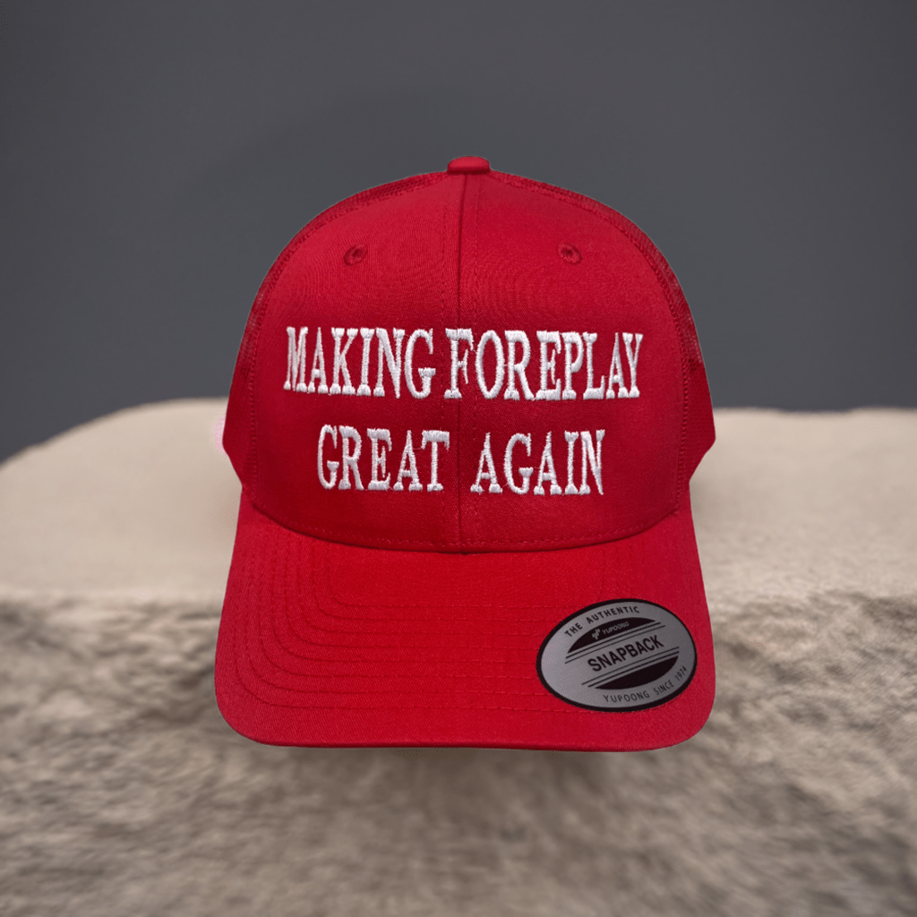 THIGHBRUSH® - MAKING FOREPLAY GREAT AGAIN - Trucker Snapback Hat - Red 2.0