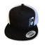 THIGHBRUSH® - Trucker Snapback Hat - Black and White - Flat Bill