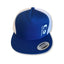 THIGHBRUSH® - Trucker Snapback Hat - Blue and White - Flat Bill