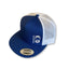 THIGHBRUSH® - Trucker Snapback Hat - Blue and White - Flat Bill