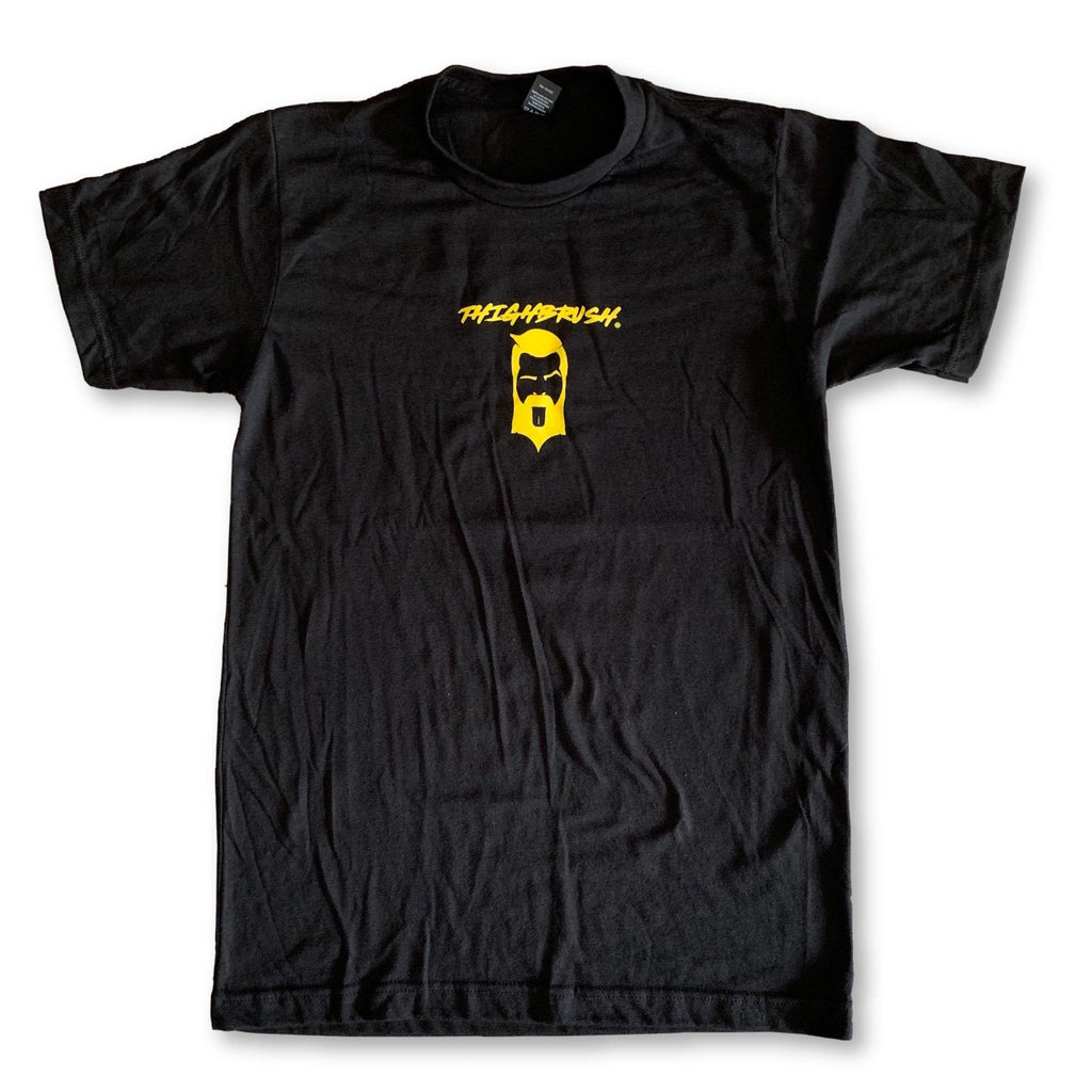 LIMITED EDITION - THIGHBRUSH® - "COBRA THIGH" - Men's T-Shirt - Black with Yellow - thighbrush