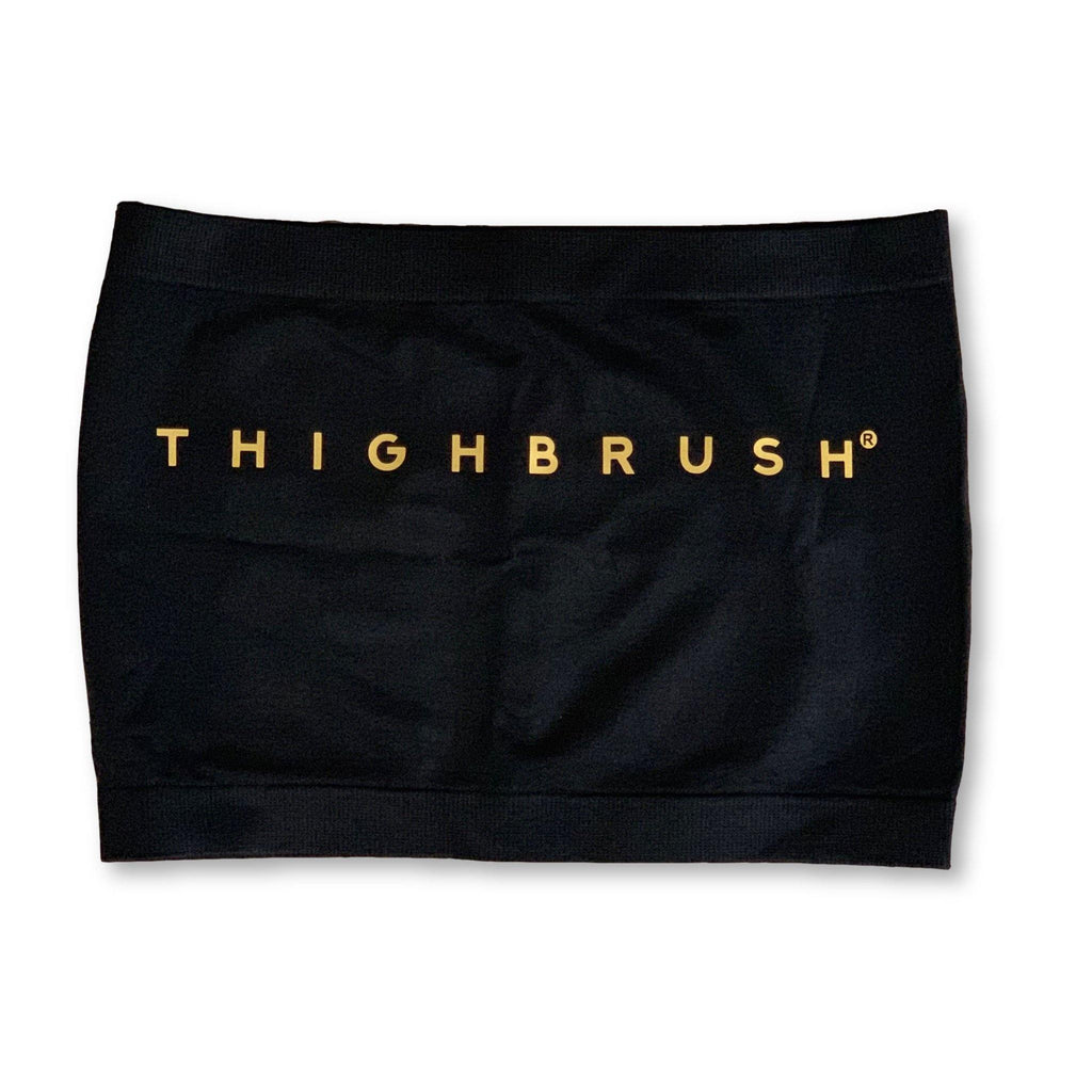 THIGHBRUSH® - Women's Bandeau Top - Black with Gold - thighbrush