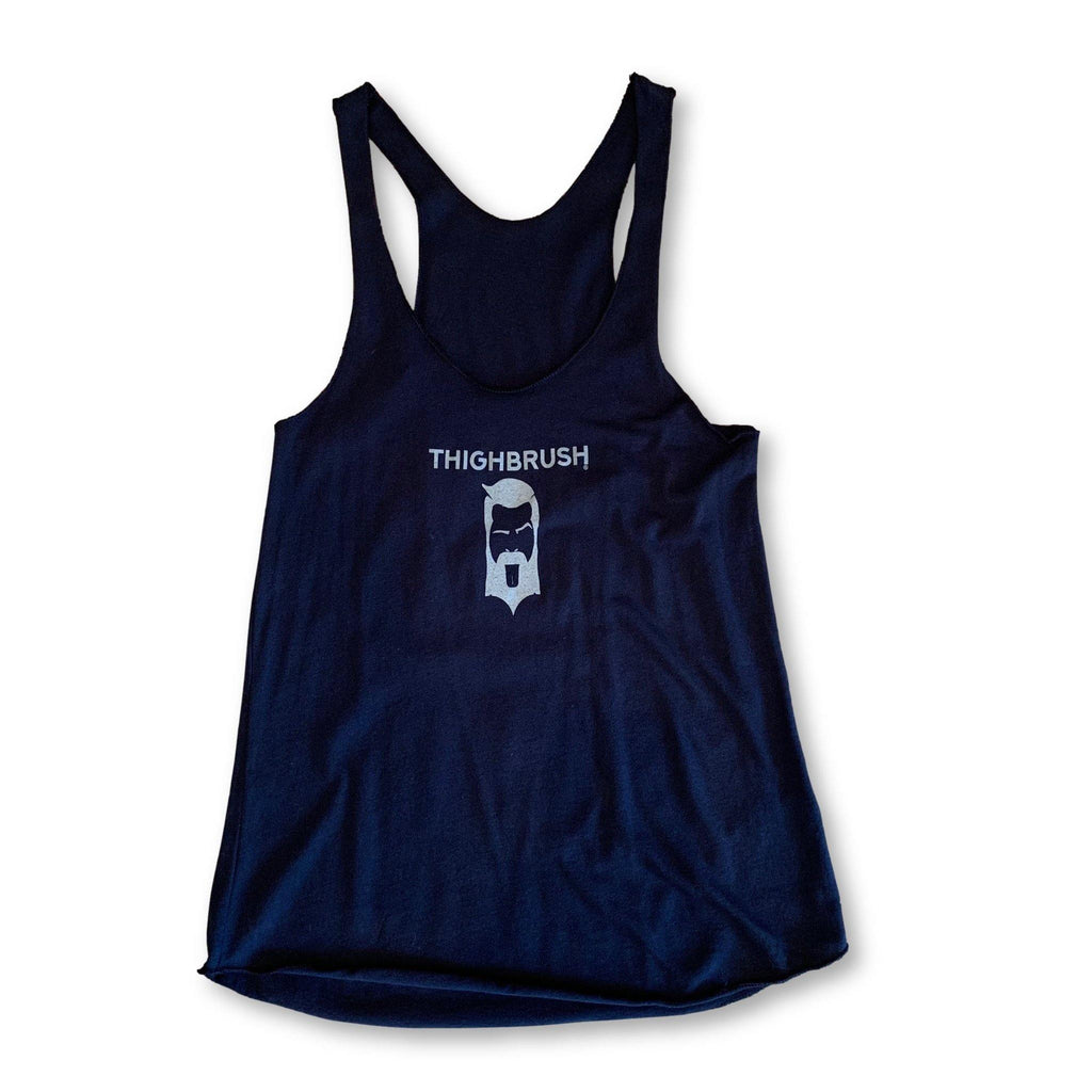 THIGHBRUSH® - "Strong Enough for a Man, But Made for a Woman" - Women's Tank Top - Navy Blue - thighbrush