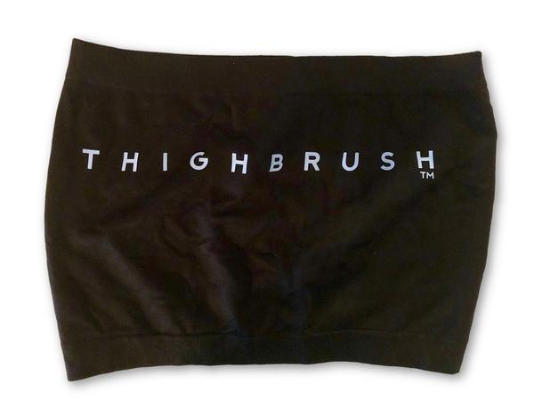 THIGHBRUSH® - Women's Bandeau Top - Black with Light Blue - thighbrush
