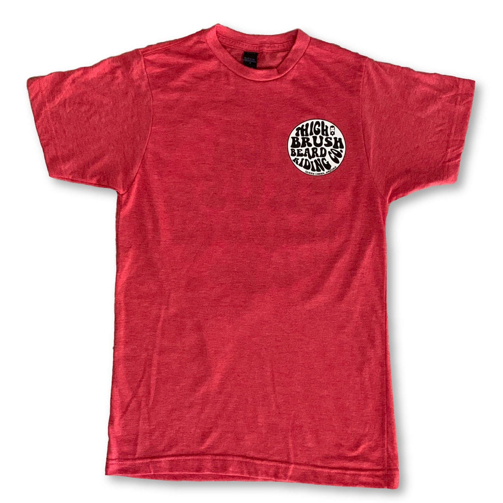 THIGHBRUSH® BEARD RIDING COMPANY - Men's T-Shirt - Red - 