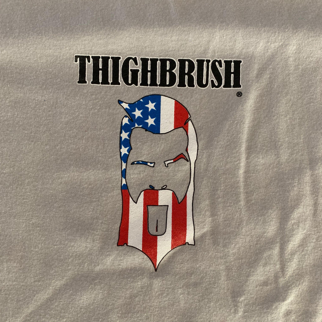 THIGHBRUSH® - "LICK IT OR LEAVE IT" - Men's T-Shirt - Heather Grey - thighbrush