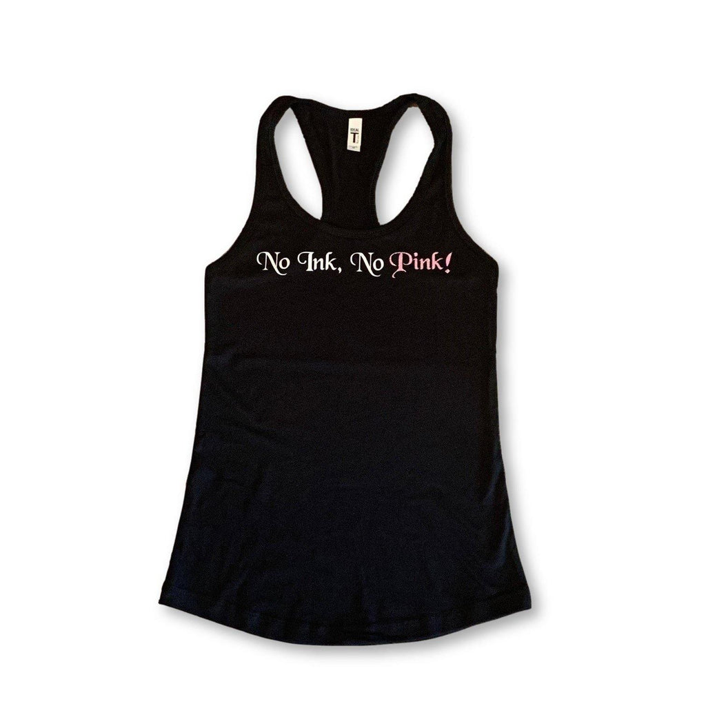 THIGHBRUSH® “No Ink, No Pink!” - Women's Tank Top - Black