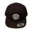 THIGHBRUSH® BEARD RIDING COMPANY - Wool Blend Snapback Hat - Black - Flat Bill