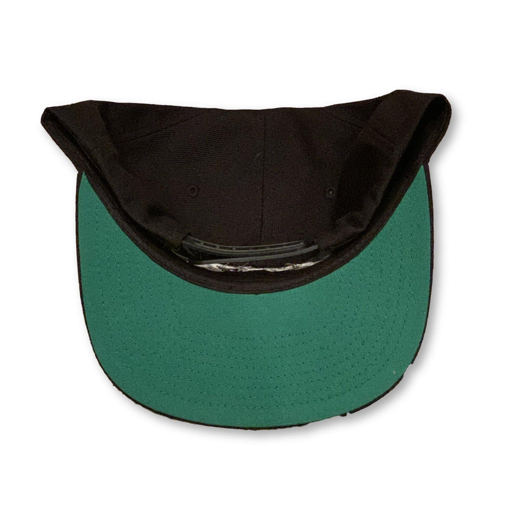 THIGHBRUSH® BEARD RIDING COMPANY - Wool Blend Snapback Hat - Black - Flat Bill - 