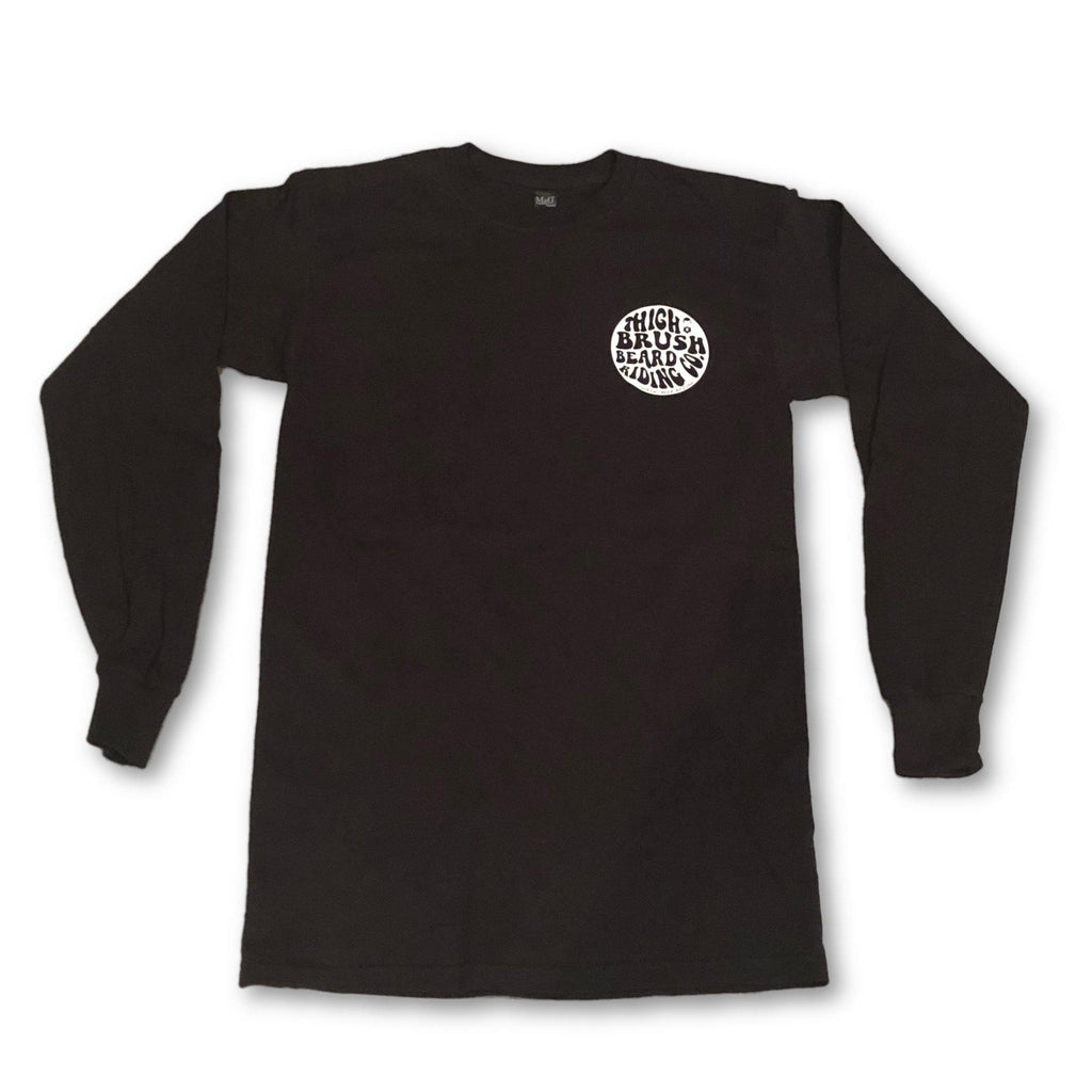 THIGHBRUSH® BEARD RIDING COMPANY - Unisex Long Sleeve T-Shirt - Black - 