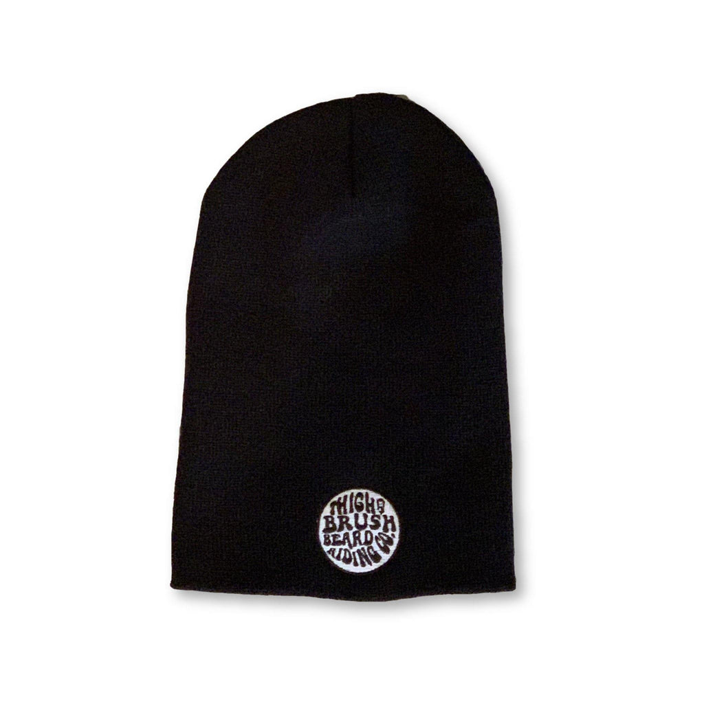THIGHBRUSH® BEARD RIDING COMPANY - Slouchy Beanies - Patch on Front - Black