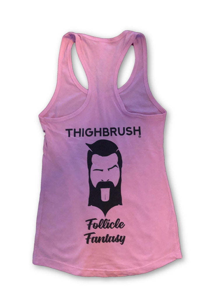 THIGHBRUSH® - "Follicle Fantasy" - Women's Tank Top -  Lavender and Black - thighbrush
