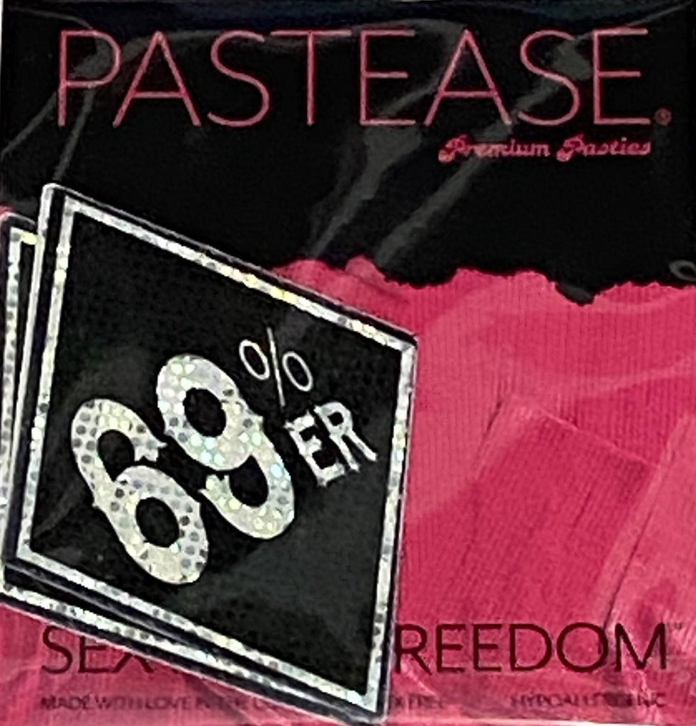 Pastease® Premium Pasties - THIGHBRUSH® "69% ER DIAMOND COLLECTION" - Black Shimmer - THIGHBRUSH®