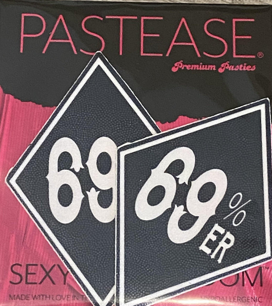 Pastease® Premium Pasties - THIGHBRUSH® "69% ER DIAMOND COLLECTION" - Black - THIGHBRUSH®
