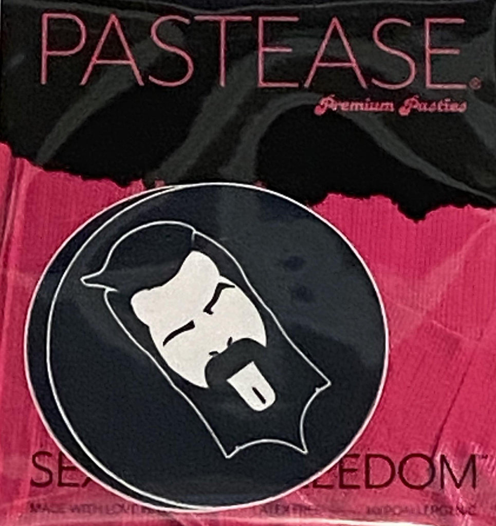 Pastease® Premium Pasties - THIGHBRUSH® Face Logo - Circle in Black - THIGHBRUSH®