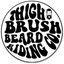 THIGHBRUSH® BEARD RIDING COMPANY - Enamel Lapel Pin - Black and White