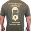 THIGHBRUSH® TACTICAL - ARMED FORCES COLLECTION - "For Those "Special Ops" - Men's T-Shirt - Heather Military Green and Tan