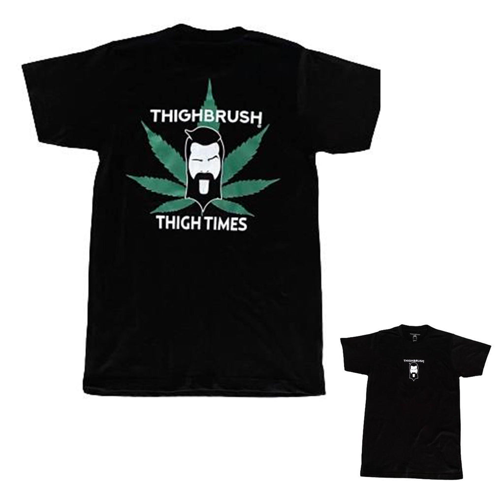 THIGHBRUSH® - THIGH TIMES - Men's T-Shirt - Black - 