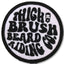 THIGHBRUSH® BEARD RIDING COMPANY - Logo Patch - Black and White