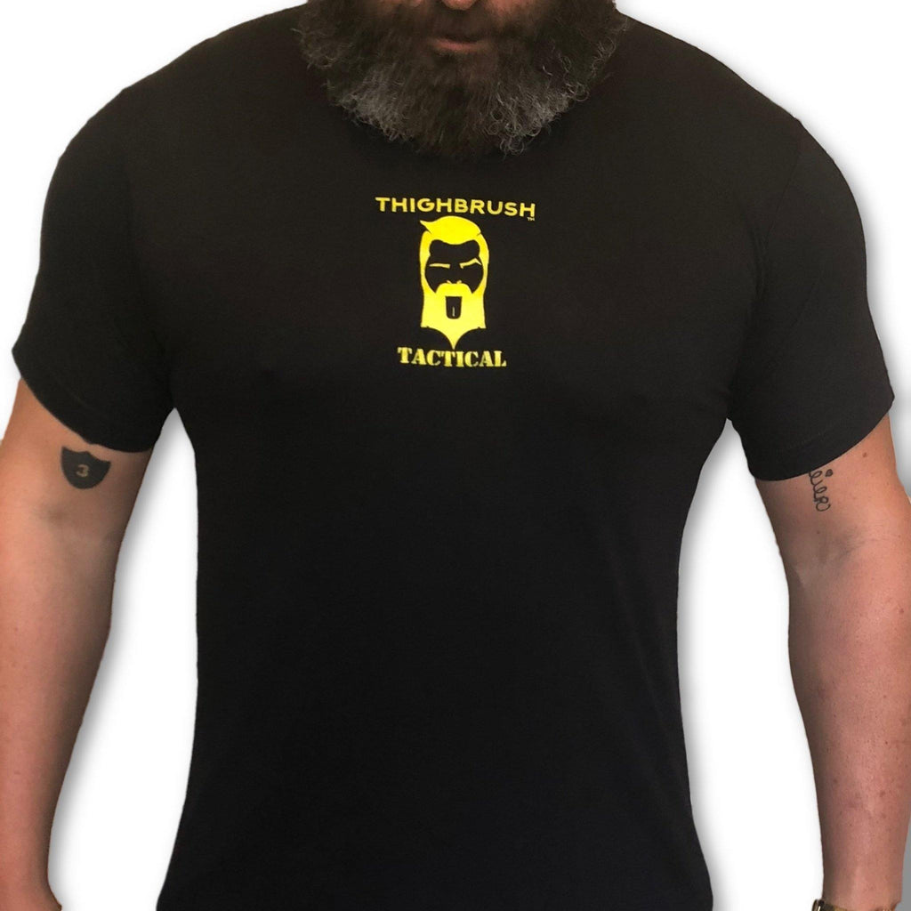 THIGHBRUSH® TACTICAL - ARMED FORCES COLLECTION - "An Army of Tongue" Men's T-Shirt - Black - 