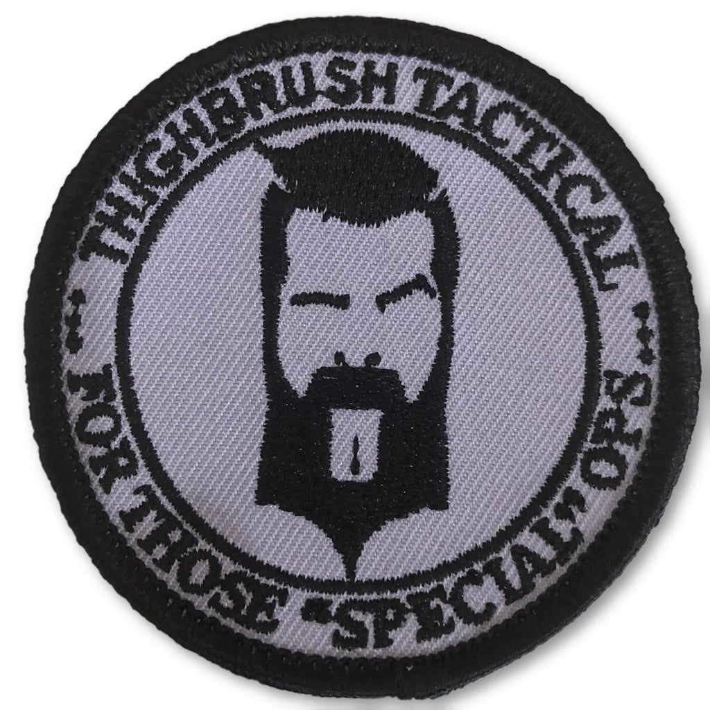 THIGHBRUSH® TACTICAL - MORAL PATCH "For Those Special Ops" Grey and Black - 