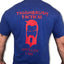 THIGHBRUSH® TACTICAL - "Swollen Labe" - Men's T-Shirt - Blue and Red
