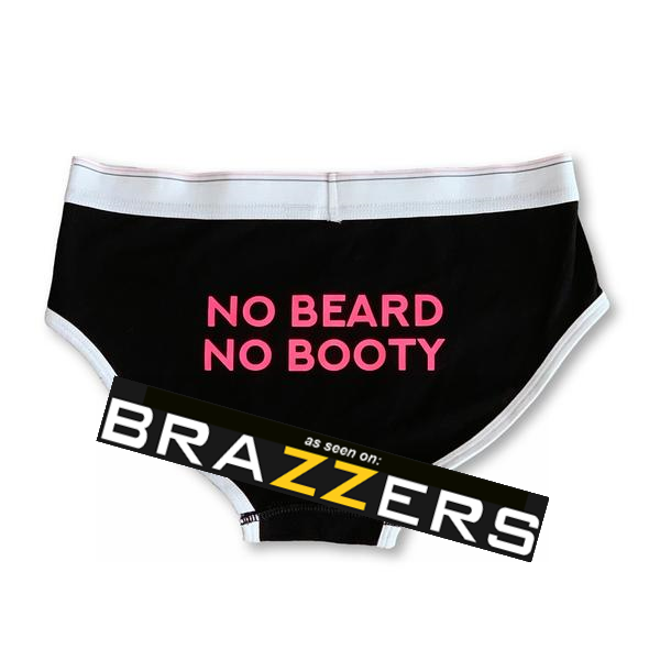 THIGHBRUSH® - "No Beard, No Booty!" - Women's Boyfriend Brief Underwear - thighbrush