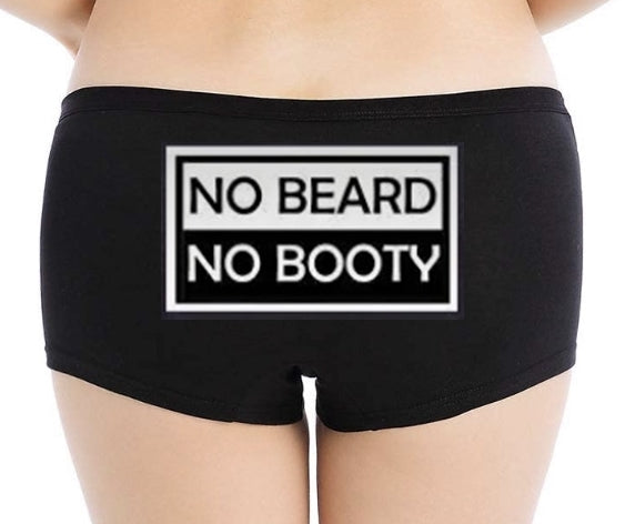Women's Underwear - Booty Shorts NO BEARD NO BOOTY® COLLECTION by THIGHBRUSH