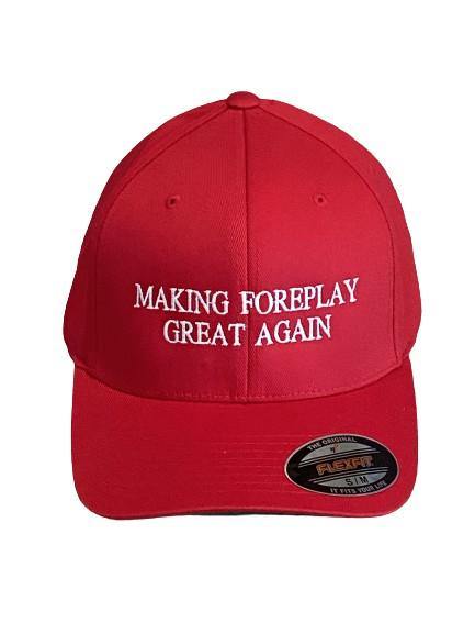 THIGHBRUSH® - "Making Foreplay Great Again" - FlexFit Hat - Red