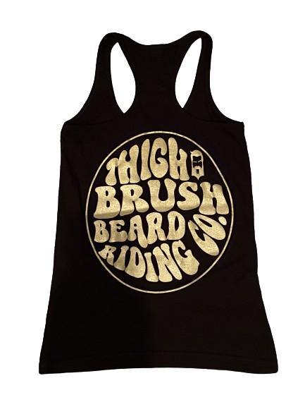 THIGHBRUSH® BEARD RIDING COMPANY - Women's Tank Top - Black with Gold - 