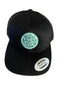 THIGHBRUSH® BEARD RIDING COMPANY - Trucker Snapback Hat - Black - Green Logo