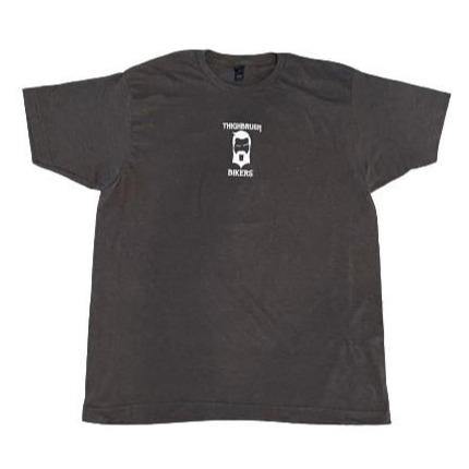 THIGHBRUSH® BIKERS - "Grown to be Ridden" - Men's T-Shirt - Charcoal Grey and White