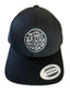 THIGHBRUSH® BEARD RIDING COMPANY - Trucker Snapback Hat - Black with Silver