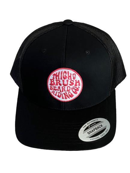 THIGHBRUSH® BEARD RIDING COMPANY - Trucker Snapback Hat - Black - Pink - 
