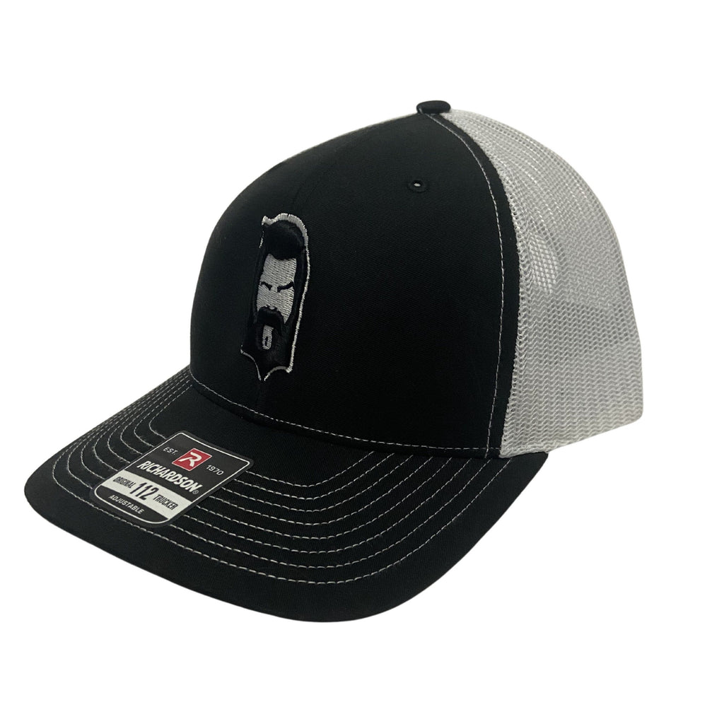 THIGHBRUSH® - Trucker Snapback Puff Hat - Black and White - 