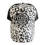 THIGHBRUSH® BEARD RIDING COMPANY - Trucker Snapback or Ponytail Hat - White Leopard