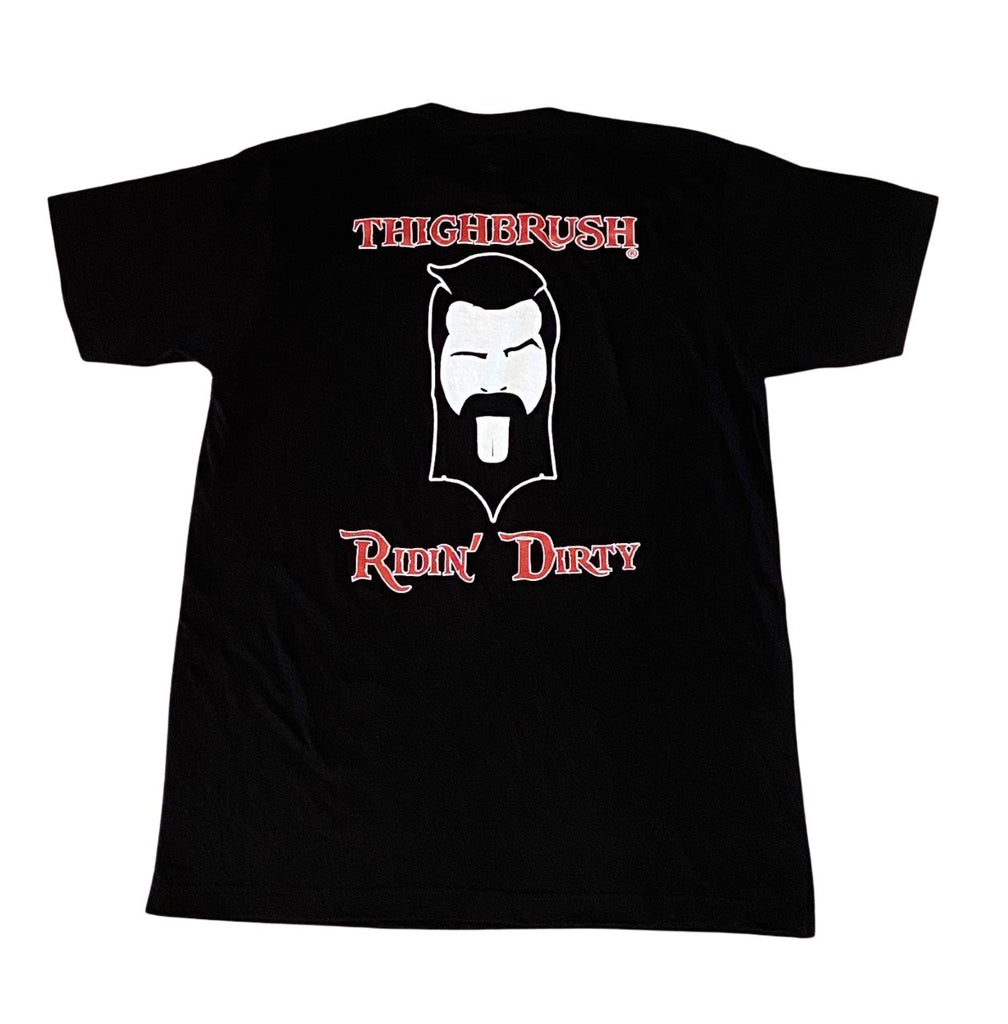THIGHBRUSH® - "RIDIN' DIRTY"  - Men's T-Shirt - Black