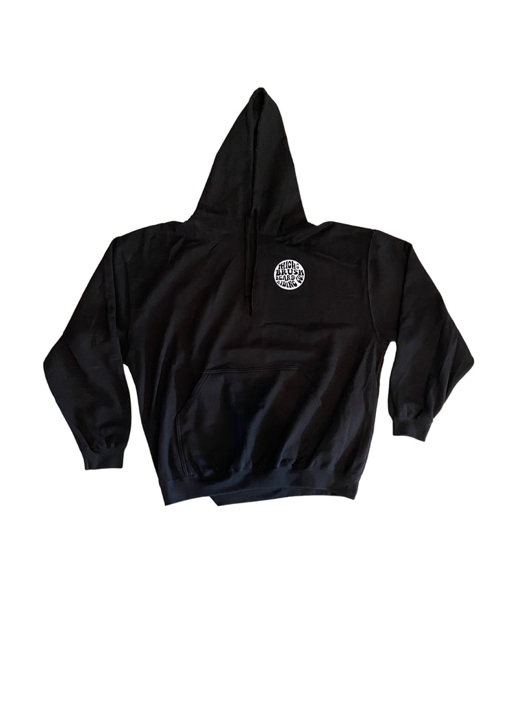 THIGHBRUSH® BEARD RIDING COMPANY - Unisex Hooded Sweatshirt - Black - 