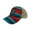 THIGHBRUSH® BEARD RIDING COMPANY - Criss-Cross Ponytail Trucker Snapback Hat - Multi Striped
