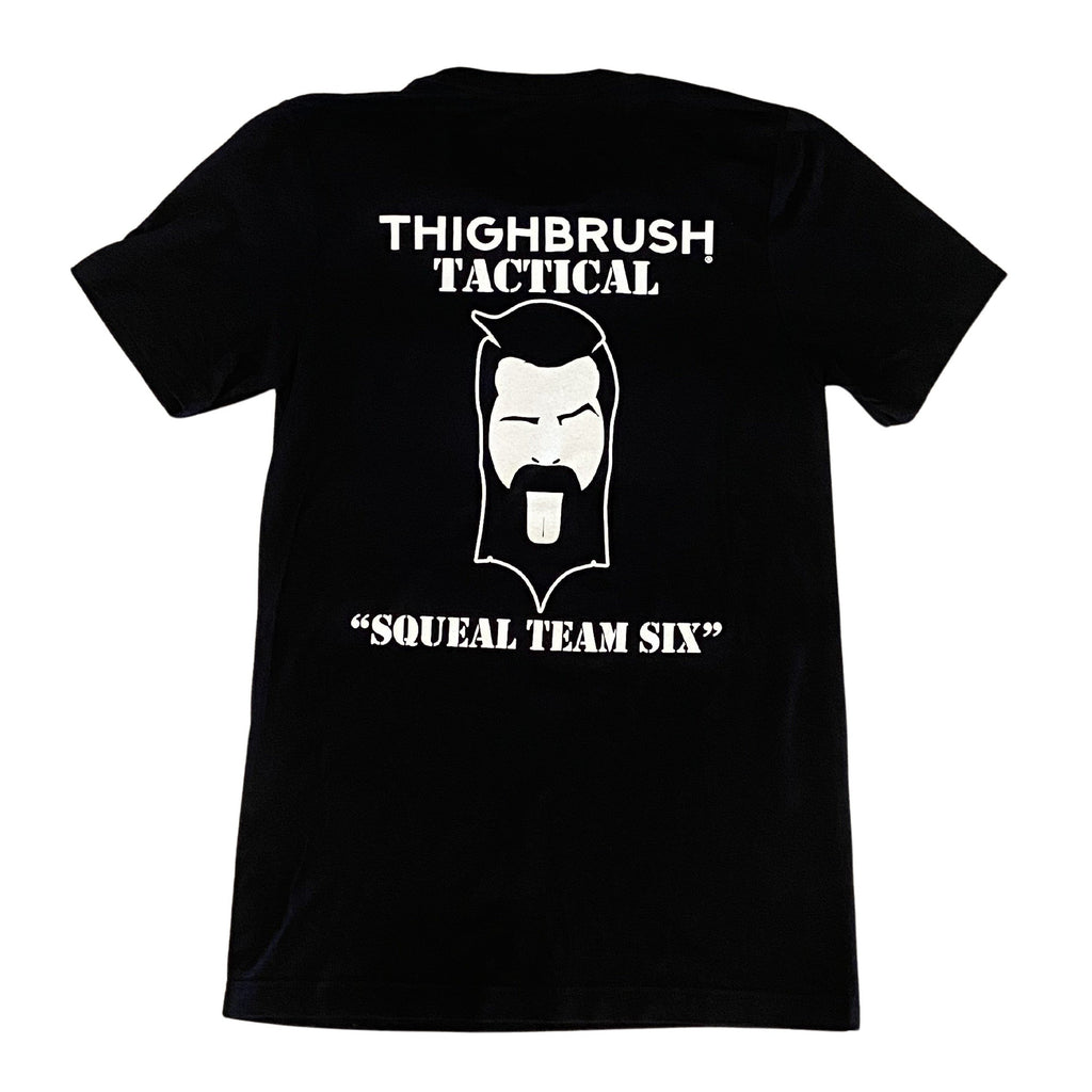 THIGHBRUSH® TACTICAL -  ARMED FORCES COLLECTION - "Squeal Team Six" Men's T-Shirt - Black - 