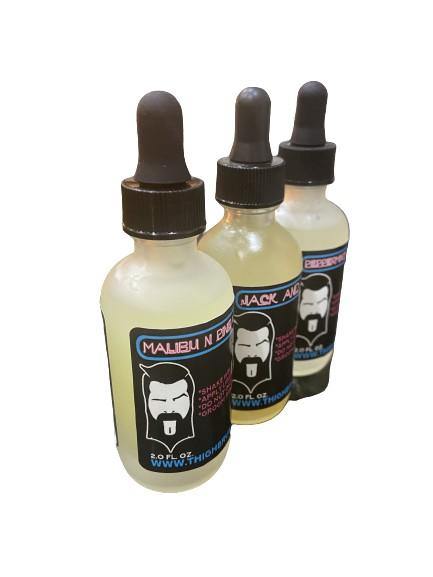 THIGHBRUSH® LIQUORS - "Labia Libations" Beard Oil with a Kick! - Three Bottle Bundle