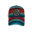THIGHBRUSH® BEARD RIDING COMPANY - Criss-Cross Ponytail Trucker Snapback Hat - Multi Striped