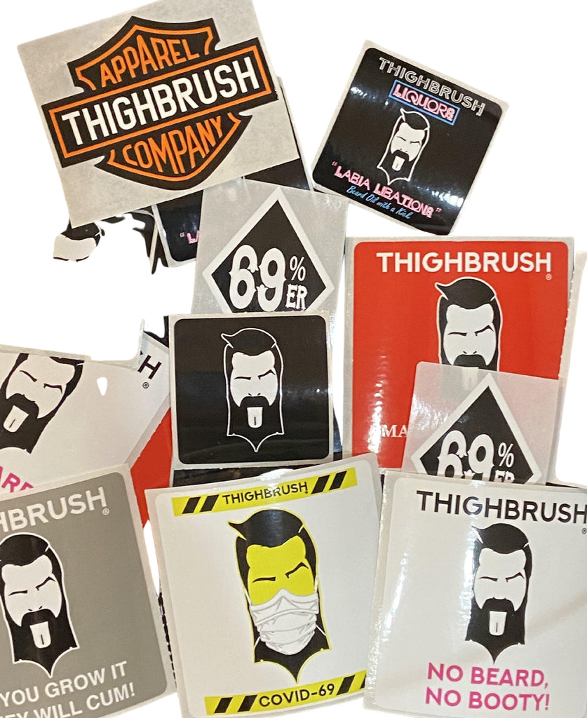 THIGHBRUSH® - Sticker Pack - Assorted - Small