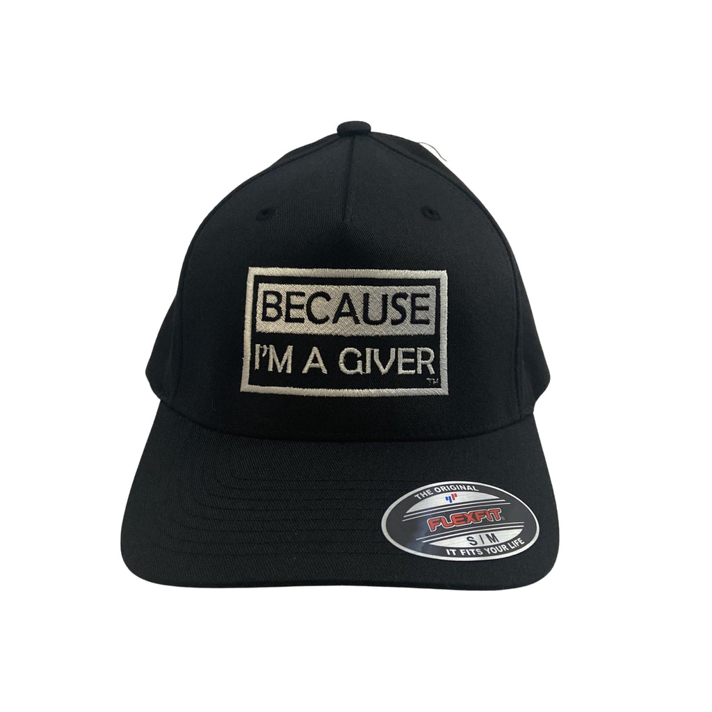 THIGHBRUSH® "BECAUSE I'M A GIVER" - FlexFit Hat - Black