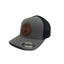 THIGHBRUSH® APPAREL COMPANY- Trucker OSFA Mesh FlexFit Hat with Leather Patch - Heather Grey and Black