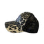 THIGHBRUSH® BEARD RIDING COMPANY - Criss-Cross Ponytail Trucker Snapback Hat - Leopard with Black