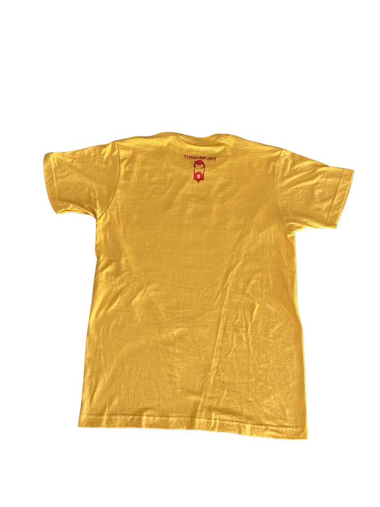 THIGHBRUSH® - LICKAMANIA - Men's T-Shirt - Yellow Gold